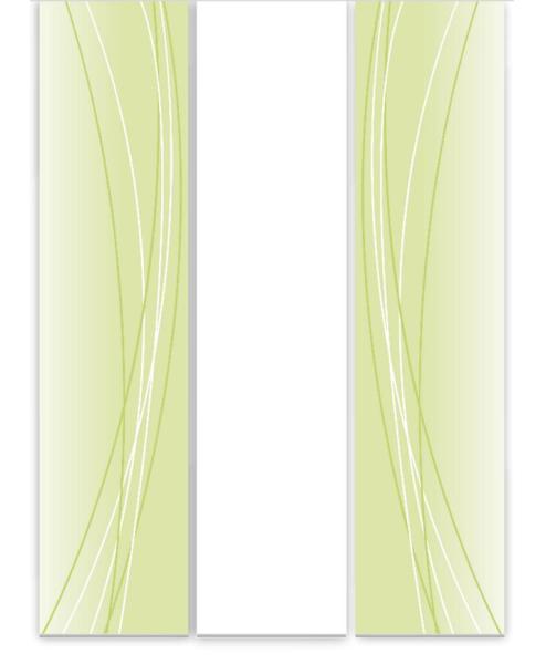 lächenvorhang Linea apfel dark 3er Set, Schiebegardine, Schiebegardinen, blickdicht, Flächenvorhang blickdicht, Schiebevorhang,